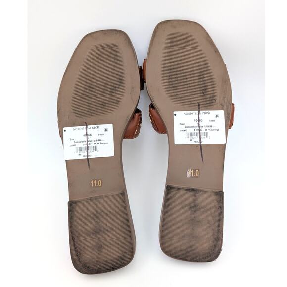 Steven New York Harlien Slide Sandal Open Toe Women's Brown Size US11M EU42 - Picture 7 of 9